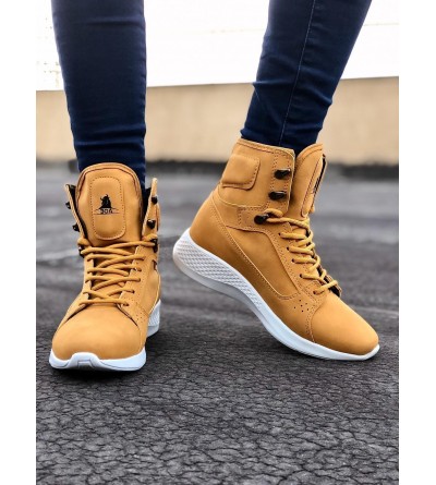 BA0600 Bağcıklı Camel Sarı Kısa Boksör Unisex Spor Postal Bot BA0600 Bağcıklı Camel Sarı Kısa Boksör Unisex Spor Postal Bot