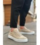 BA0104 Bağcıklı Krem Süet Beyaz Taban Spor Klasik Erkek Ayakkabı BA0104 Bağcıklı Krem Süet Beyaz Taban Spor Klasik Erkek Ayakkabı