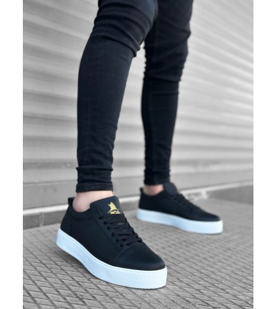 BA0104 Bağcıklı Siyah Cilt Spor Klasik Erkek Ayakkabı BA0104 Bağcıklı Siyah Cilt Spor Klasik Erkek Ayakkabı
