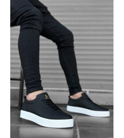 BA0104 Bağcıklı Siyah Cilt Spor Klasik Erkek Ayakkabı BA0104 Bağcıklı Siyah Cilt Spor Klasik Erkek Ayakkabı