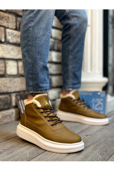 BA0151 İçi Kürklü Bağcıklı Vizon Erkek Tarz Spor Bot BA0151 İçi Kürklü Bağcıklı Vizon Erkek Tarz Spor Bot