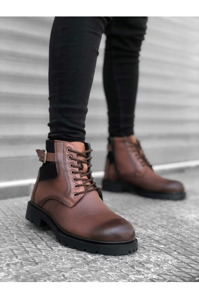 BA0186 Fermuarlı Tokalı Taba Erkek Klasik Spor Klasik Yarım Bilek Bot BA0186 Fermuarlı Tokalı Taba Erkek Klasik Spor Klasik Yarım Bilek Bot