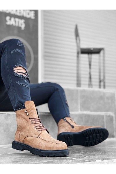 BA0212 İçi Dışı Hakiki Nubuk Deri Taba Erkek Bot BA0212 İçi Dışı Hakiki Nubuk Deri Taba Erkek Bot