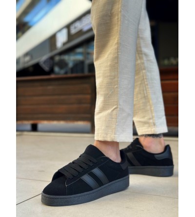 BA0235 BOA İki Çizgili Siyah Taban Erkek Günlük Ayakkabı BA0235 BOA İki Çizgili Siyah Taban Erkek Günlük Ayakkabı