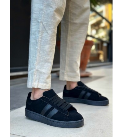 BA0235 BOA İki Çizgili Siyah Taban Erkek Günlük Ayakkabı BA0235 BOA İki Çizgili Siyah Taban Erkek Günlük Ayakkabı