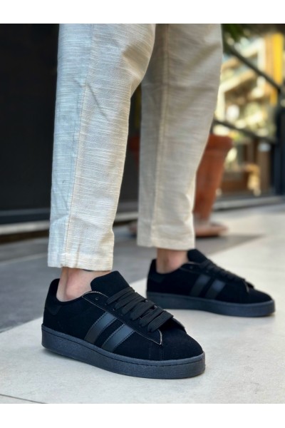 BA0235 BOA İki Çizgili Siyah Taban Erkek Günlük Ayakkabı BA0235 BOA İki Çizgili Siyah Taban Erkek Günlük Ayakkabı