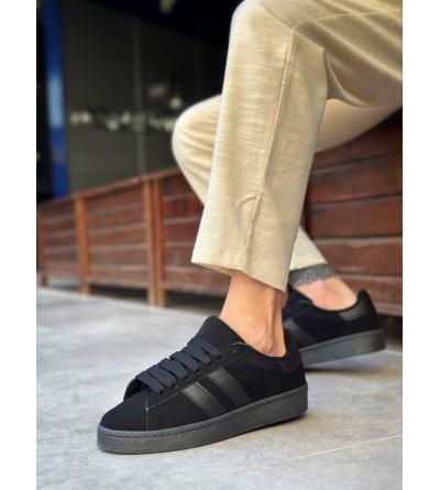 BA0235 BOA İki Çizgili Siyah Taban Erkek Günlük Ayakkabı BA0235 BOA İki Çizgili Siyah Taban Erkek Günlük Ayakkabı