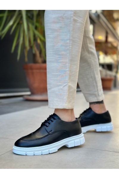 BA0237 Bağcıklı Rugan Klasik Yüksek Taban Cilt Siyah Casual Erkek Ayakkabı BA0237 Bağcıklı Rugan Klasik Yüksek Taban Cilt Siyah Casual Erkek Ayakkabı