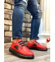 BA0302 Boa Kalın Taban Bağcıksız Tarz Casual Kırmızı Siyah Erkek Ayakkabı BA0302 Boa Kalın Taban Bağcıksız Tarz Casual Kırmızı Siyah Erkek Ayakkabı