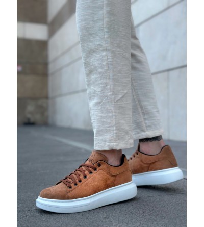 BA0547 BOA Kalın Yüksek Taban Taba Süet Bağcıklı Spor Erkek Ayakkabı BA0547 BOA Kalın Yüksek Taban Taba Süet Bağcıklı Spor Erkek Ayakkabı