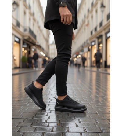 BA0548 BOA Kalın Yüksek Siyah Taban Siyah Bağcıklı Spor Erkek Ayakkabı BA0548 BOA Kalın Yüksek Siyah Taban Siyah Bağcıklı Spor Erkek Ayakkabı