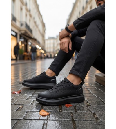 BA0548 BOA Kalın Yüksek Siyah Taban Siyah Bağcıklı Spor Erkek Ayakkabı BA0548 BOA Kalın Yüksek Siyah Taban Siyah Bağcıklı Spor Erkek Ayakkabı