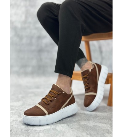 BA0666 BOA Taba Yüksek Taban Erkek Günlük Ayakkabı