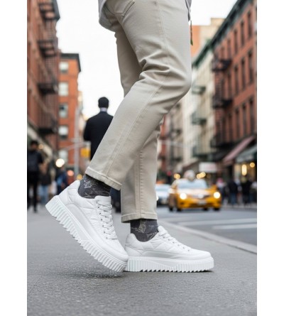 BA0801 BOA Beyaz Yüksek Taban Erkek Spor Ayakkabı BA0801 BOA Beyaz Yüksek Taban Erkek Spor Ayakkabı