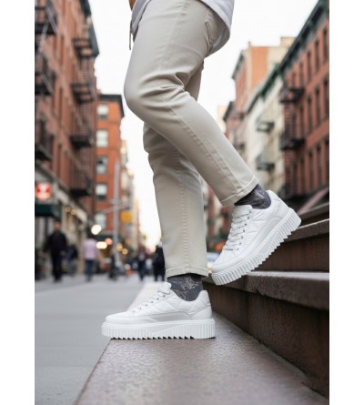 BA0801 BOA Beyaz Yüksek Taban Erkek Spor Ayakkabı BA0801 BOA Beyaz Yüksek Taban Erkek Spor Ayakkabı