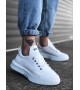 BA0163 Bağcıklı Erkek Yüksek Taban Beyaz Spor Ayakkabı BA0163 Bağcıklı Erkek Yüksek Taban Beyaz Spor Ayakkabı