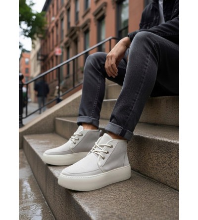 BA0550 İçi Kürklü Bağcıklı Krem Erkek Tarz Spor Bot BA0550 İçi Kürklü Bağcıklı Krem Erkek Tarz Spor Bot