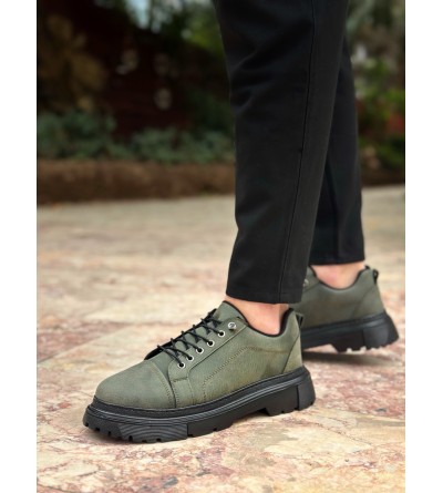 BA0245 Haki Akıllı Lastik Bağcık Yüksek Taban Günlük Erkek Ayakkabı BA0245 Haki Akıllı Lastik Bağcık Yüksek Taban Günlük Erkek Ayakkabı