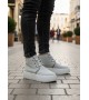 BA0550 İçi Kürklü Bağcıklı Gri Erkek Tarz Spor Bot