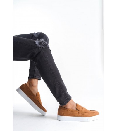 BA0580 Bağcıksız Kuşaklı Yüksek Taban Taba Süet Erkek Ayakkabı BA0580 Bağcıksız Kuşaklı Yüksek Taban Taba Süet Erkek Ayakkabı