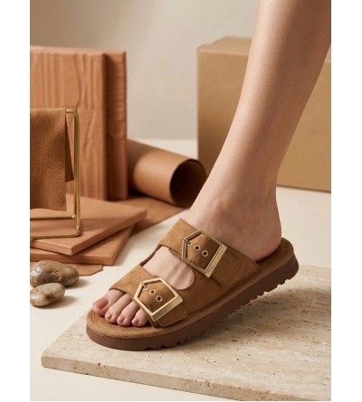 Yazlık Kadın Taba İnce Taban Tokalı Terlik