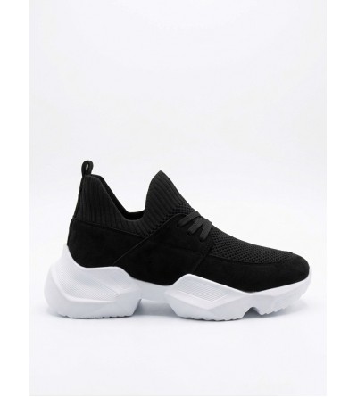 403 Yumuşak Triko Dokulu Yüksek Siyah Taban Spor Ayakkabı 403 Yumuşak Triko Dokulu Yüksek Siyah Taban Spor Ayakkabı