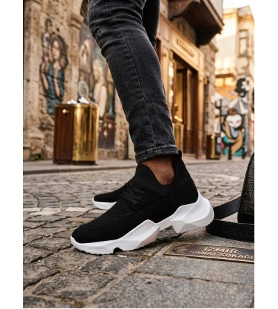 403 Yumuşak Triko Dokulu Yüksek Siyah Taban Spor Ayakkabı 403 Yumuşak Triko Dokulu Yüksek Siyah Taban Spor Ayakkabı