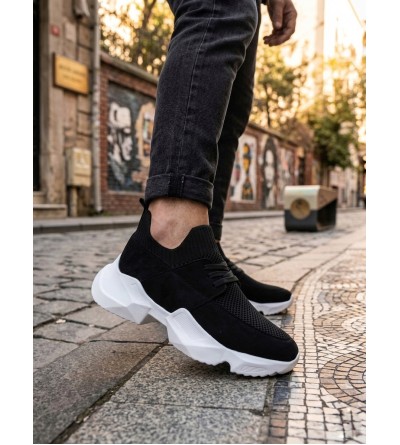 403 Yumuşak Triko Dokulu Yüksek Siyah Taban Spor Ayakkabı 403 Yumuşak Triko Dokulu Yüksek Siyah Taban Spor Ayakkabı