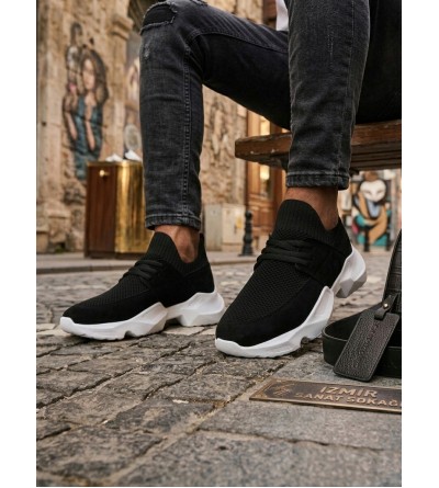 403 Yumuşak Triko Dokulu Yüksek Siyah Taban Spor Ayakkabı 403 Yumuşak Triko Dokulu Yüksek Siyah Taban Spor Ayakkabı