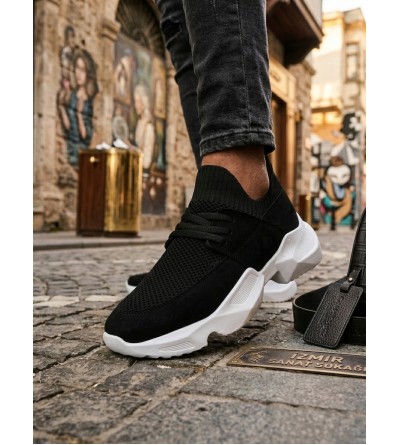 403 Yumuşak Triko Dokulu Yüksek Siyah Taban Spor Ayakkabı 403 Yumuşak Triko Dokulu Yüksek Siyah Taban Spor Ayakkabı