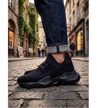 403 Yumuşak Triko Dokulu Yüksek Taban Siyah Spor Ayakkabı 403 Yumuşak Triko Dokulu Yüksek Taban Siyah Spor Ayakkabı