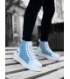BA0256 Bağcıklı Erkek Yüksek Taban Beyaz Mavi Taban Spor Bot BA0256 Bağcıklı Erkek Yüksek Taban Beyaz Mavi Taban Spor Bot