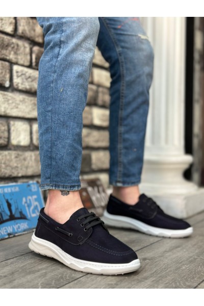 BA0337 İçi Dışı Hakiki Nubuk Deri Classic Lacivert Günlük Erkek Ayakkabı BA0337 İçi Dışı Hakiki Nubuk Deri Classic Lacivert Günlük Erkek Ayakkabı