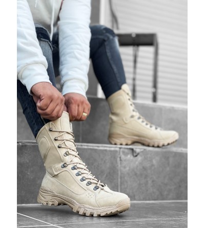 BA0605 Bağcıklı Krem Askeri Postal Bot BA0605 Bağcıklı Krem Askeri Postal Bot