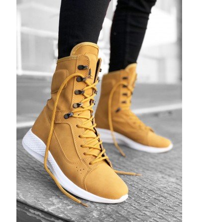BA0600 Bağcıklı Camel Sarı Boksör Unisex Spor Postal Bot BA0600 Bağcıklı Camel Sarı Boksör Unisex Spor Postal Bot