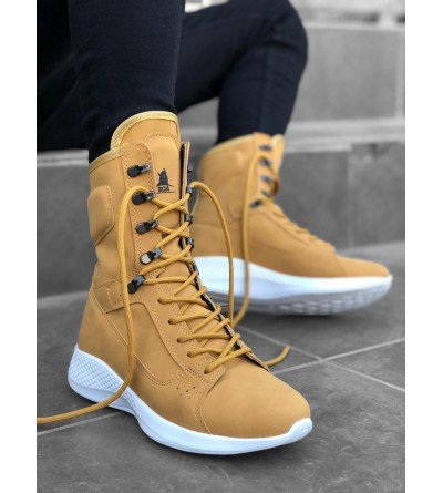 BA0600 Bağcıklı Camel Sarı Boksör Unisex Spor Postal Bot BA0600 Bağcıklı Camel Sarı Boksör Unisex Spor Postal Bot