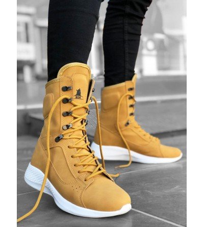 BA0600 Bağcıklı Camel Sarı Boksör Unisex Spor Postal Bot BA0600 Bağcıklı Camel Sarı Boksör Unisex Spor Postal Bot