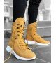 BA0600 Bağcıklı Camel Sarı Boksör Unisex Spor Postal Bot BA0600 Bağcıklı Camel Sarı Boksör Unisex Spor Postal Bot