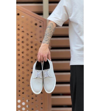 BA0003 Bağcıklı Klasik Spor Gri Renk Keten Yüksek Taban Casual Erkek Ayakkabı BA0003 Bağcıklı Klasik Spor Gri Renk Keten Yüksek Taban Casual Erkek Ayakkabı
