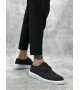 BA0003 Bağcıklı Klasik Spor Keten Siyah Beyaz Taban Casual Erkek Ayakkabı BA0003 Bağcıklı Klasik Spor Keten Siyah Beyaz Taban Casual Erkek Ayakkabı