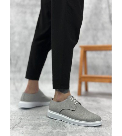 BA0003 Bağcıklı Klasik Spor Koyu Gri Renk Keten Yüksek Taban Casual Erkek Ayakkabı BA0003 Bağcıklı Klasik Spor Koyu Gri Renk Keten Yüksek Taban Casual Erkek Ayakkabı