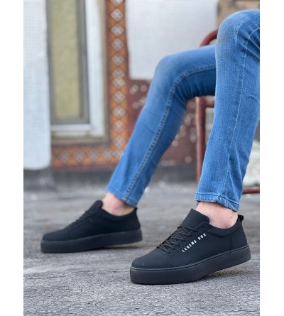 BA0104 Bağcıklı Nubuk Siyah Spor Klasik Erkek Ayakkabı BA0104 Bağcıklı Nubuk Siyah Spor Klasik Erkek Ayakkabı