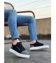 BA0104 Bağcıklı Siyah Ekose Süet Beyaz Taban Spor Klasik Erkek Ayakkabı BA0104 Bağcıklı Siyah Ekose Süet Beyaz Taban Spor Klasik Erkek Ayakkabı