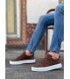 BA0104 Bağcıklı Taba Ekose Spor Klasik Erkek Ayakkabı BA0104 Bağcıklı Taba Ekose Spor Klasik Erkek Ayakkabı