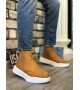 BA0150 Bağcıksız Erkek Taba Süet Beyaz Yüksek Taban Spor Bot BA0150 Bağcıksız Erkek Taba Süet Beyaz Yüksek Taban Spor Bot
