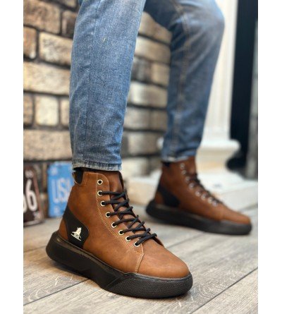 BA0155 Bağcıklı Erkek Yüksek Taban Taba Spor Bot BA0155 Bağcıklı Erkek Yüksek Taban Taba Spor Bot
