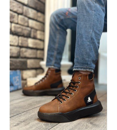 BA0155 Bağcıklı Erkek Yüksek Taban Taba Spor Bot BA0155 Bağcıklı Erkek Yüksek Taban Taba Spor Bot