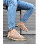 BA0224 BOA Rahat Düz Taban Espadril Örme Triko Vizon Günlük Erkek Ayakkabı BA0224 BOA Rahat Düz Taban Espadril Örme Triko Vizon Günlük Erkek Ayakkabı