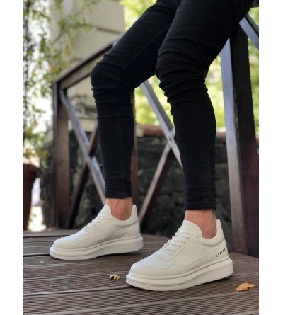 BA0238 BOA Yüksek Taban Beyaz Bağcıklı Erkek Ayakkabı BA0238 BOA Yüksek Taban Beyaz Bağcıklı Erkek Ayakkabı