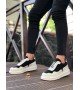 BA0238 BOA Yüksek Taban Beyaz Siyah Bağcıklı Erkek Ayakkabı BA0238 BOA Yüksek Taban Beyaz Siyah Bağcıklı Erkek Ayakkabı